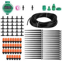 Asixxsix Garden Irrigation Set | 20M Watering Hose Tool &amp; Water, Flower Bed - £20.07 GBP