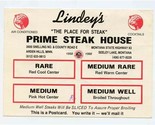 Lindey&#39;s Prime Steak House Postcard Arden Hills Minnesota Seeley Lake Mo... - £11.11 GBP