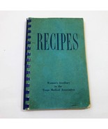 Vintage 1959 Texas Medical Association RECIPES Cookbook - $418.16 MXN