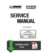 Mercury Mariner 30-40 Jet Drive 4 Cylinder Service Shop &amp; Repair Manual - $9.95