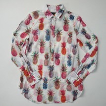 NWT J.Crew Popover in Ivory Multi Ratti Painted Pineapple Shirt 0 $98 - $53.46