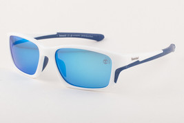 TIMBERLAND White / Blue Mirror Sunglasses 9172 21D 57mm - £52.84 GBP