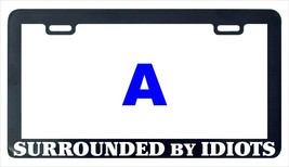 Surrounded by idiots funny humor license plate frame holder - £4.71 GBP