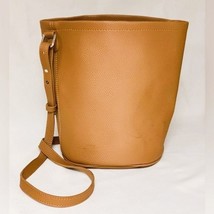 HANDBAG REPUBLIC Minimalist Bucket Shoulder/Crossbody Bag Brown Adjustable Strap - £51.75 GBP