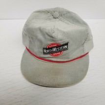 Chicago Northwestern Railroad Corduroy Snapback Hat, Discolored Bill, LOOK - $14.80