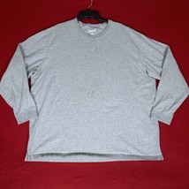 Duluth Trading Co Shirt Mens 2XL Grey Relaxed Longtail T Crew Neck Long ... - $15.19