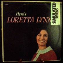 Vocalion LP #VL 73853 simulated stereo &quot;Here&#39;s Loretta Lynn&quot; - first recordings! - £3.11 GBP