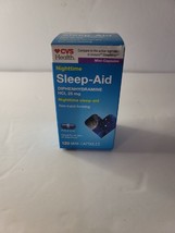cvs nighttime sleep-aid 25mg 120 total mini-capsules exp 12/25 - £10.23 GBP