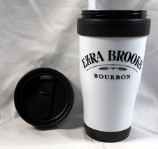 Ezra Brooks Bourbon Insulated Lidded Plastic Travel Mug 12 oz - £17.84 GBP