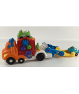 VTech Go! Go! Smart Wheels Vehicles Car Carrier Convertible Lot Lights S... - $47.45 CAD