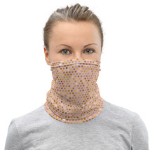Pink Golden Dotted Breathable Washable Neck Gaiter - £12.86 GBP