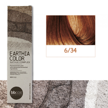 EARTHIA COLOR Clean Vegan Hair Color by BBCOS (6/34- golden copper dark blond)  