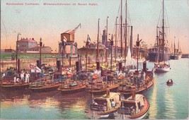 ZAYIX Minesweeping Fleet at Port, Cuxhaven, North Sea c. 1910 Alfred Ang... - £31.42 GBP