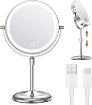 Anfauny Height Adjustable Makeup Mirror With Lights, 7&quot; Double, Women&#39;S Gift. - £33.79 GBP