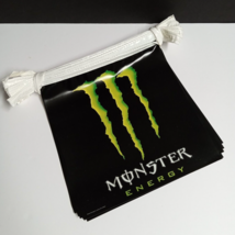 Original Monster Energy Promo String of 20 Flags (12&#39;h x 11.5&#39;w ea) NOS c2008 - $59.99