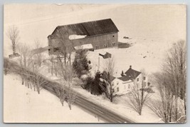 New York RPPC Aerial Surveys View of Alice Cavanaugh Farm in Snow Postcard B23 - £11.95 GBP