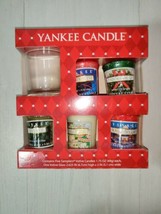 Retired Yankee Candle Holiday Christmas 5 Votive Candle Boxed Gift Set 2006 - £27.82 GBP