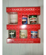 Retired Yankee Candle Holiday Christmas 5 Votive Candle Boxed Gift Set 2006 - £27.31 GBP