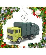 CHRISTMAS ORNAMENT GREEN TRASH TRUCK GARBAGE REFUSE WASTE SERVICE DUMP &amp;... - £31.06 GBP
