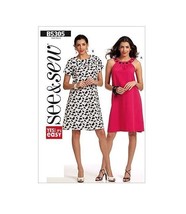 Butterick See and Sew Sewing Pattern 5305 Dress Misses Size 8-14 Sleeveless  - £7.08 GBP