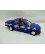 Vintage Blue State Police Official PD Diecast Car 4.5&quot; - $9.89