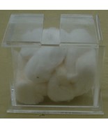 Clear Acrylic Cotton Dispenser Box - VERY GOOD CONDITION - GREAT ITEM - $9.89