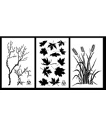 3Pack! Spray Paint Camouflage Camo Stencils Jon Boat ATV 14&quot; Branch Mapl... - $261.68 MXN