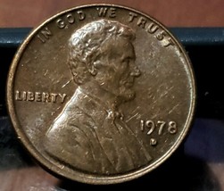 1978 D/D Lincoln Memorial Cent Error, RPM - £3.15 GBP