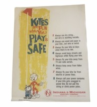 Indiana &amp; Michigan Electric Co. Reddy Kilowatt “Kites Are Fun” 1963 Prin... - $69.95