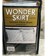 ShipN24hours.New-Bed Bath&amp;Beyond Wonder Skirt Tailored PillowSham Size S... - $856.34 MXN