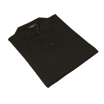Mens PRINCELY Soft Merinos Wool Sweater Knits Lightweight Polo 1011-40 Brown image 7