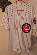 Alfonso Soriano Chicago Cubs #12 Authentic Majestic Home Pinstripe Jersey Sz 48 - £31.45 GBP