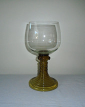 Display Wine Glass Pasco Green 13&quot; Tall Vintage Bavaria Germany Home Bar Decor - £25.91 GBP