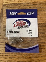Eagle Claw Deluxe Barrel Swivel Hook Size 14 - $217.37 MXN