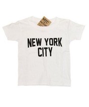 New York City Toddler T-Shirt Screenprinted White Baby Lennon Tee - $7.99+