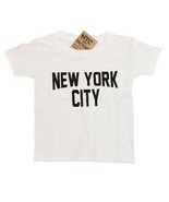New York City Toddler T-Shirt Screenprinted White Baby Lennon Tee - £6.28 GBP+