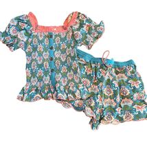 Matilda Jane Girls Size 10 2-Piece Smocked Top &amp; Ruffled Shorts Set - $53.54 CAD