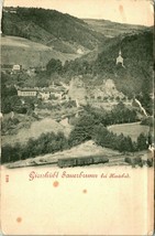 Vtg Postcard 1900s UDB Czech Republic German Settlements Gießhübel Sauerbrunn - £10.67 GBP