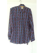 Vintage Ely Cattleman snap button long sleeve shirt  size 16-34  24 inch... - $25.00