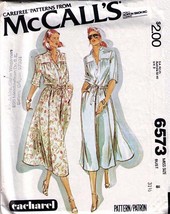 Misses&#39; SHIRT-DRESS Vintage 1979 McCall&#39;s Pattern 6573 Size 8 - £9.41 GBP