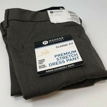 Haggar Premium Stretch Classic Fit Dress Pants Size 36/32 - £30.40 GBP