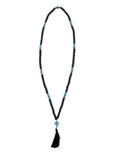 100 Black Beads Turquoise Stone Cross Greek Orthodox Chotki Prayer Rope ... - $13.10