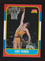 1986 Fleer Kurt Rambis RC Los Angeles Lakers #89 - £42.44 GBP