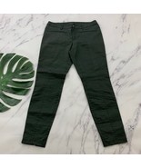 The Eileen Fisher Project Womens Skinny Jeans Size 10 Olive Green Zipper... - $37.89 CAD
