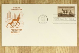 US Postal History Cover FDC 1958 Wildlife Conservation Pronghorn Antelop... - $10.93