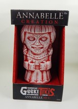 Geeki Tikis Annabelle Creation Bride of Chucky  Ceramic Mug 18oz White and Red - £23.97 GBP