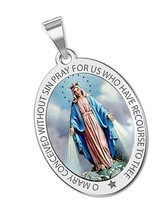 Miraculous Medal Necklace Catholic Virgin for - £115.08 GBP