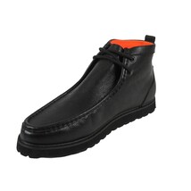 Men's TAYNO Wallabee Chukka Boots Smooth Leather Light Weight Mojave L Black image 14