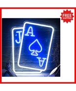 LED Neon Poker Sign: Colorful Wall Decor for Teens - USB Powered &amp; Easy ... - $66.83 CAD
