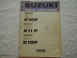 1965 1966 1967 1968 Suzuki 80 K10P K11P K15P Parts catalogue list book d... - $98.99